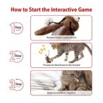 Gigwi Squeaky Cricket Cat Toy,Interactive Cat Toys Electronic Motion Activated Bug Sound?Automatic Cat Play Squeaky Toy for Indoor Fun