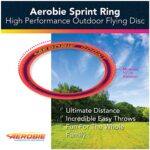 Aerobie Sprint Ring Outdoor Flying Disc, 10 Inches, Orange