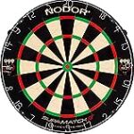 Nodor SupaMatch 3 Bristle Dartboard with Staple-Free Wiring System Significantly Reducing Bounce Outs