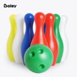Boley Kids Bowling Set – 12 Piece Colorful Lawn Bowling Games Set – Portable Indoor or Outdoor Bowling Game – Toddler Bowling Pin and Ball Set