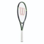 Wilson Tour Slam Adult Recreational Tennis Racket – Grip Size 4 – 4 1/2″, Grey/Green