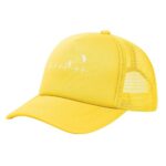 Kitesurfing Heartbeat Hat Adult Mesh Cap Outdoor Baseball Cap Sandwich Cap Peaked Cap Yellow