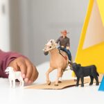 Schleich Farm World Rodeo Calf Adventure Playset – Cowboy Rodeo Rider Figurine with Horse, Cow, and Dog, Realistic Western Rodeo Farm Toys and Accessories, 6-Piece Kids Toy for Boys and Girls