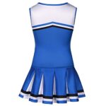 Koatobbor Girls Cheerleader Costume Cheerleading Outfit Dress for Halloween Party Birthday Gift 3-9Years (8-9 Years, Blue)