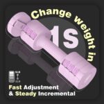 FLYBIRD Workout Dumbbell Set, Light Weight Dumbbell Set for Women,2lb 3lb 4lb 5lb Weights Changing, Easy Storage for Home Gym Exercise, Suitable for Women/Men/Elderly(Pink)