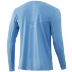 HUK mens Icon X Long Sleeve Shirt|Fishing with Sun Protection Shirt, Baltic Sea, X-Large