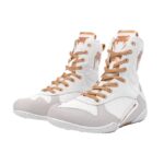 VENUM “Elite Boxing Shoes – White/Gold, 10.5