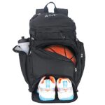 WOLT | Basketball Backpack Bag with Separate Ball Compartment and Shoes Pocket,Large Sports Equipment Bag for Basketball, Soccer, Rugby, Volleyball, Baseball Sport Backpack Bag