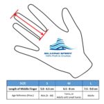 SkatingSpirit Gel Padded Anti-Slip Skating Gripper Gloves with Rhinestone Snowflakes (1 Pair), Stretchy Warm Kids Adults Sparkles (Black, Small)