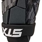 STX Lacrosse Stallion 75 Gloves, Black, Medium, Pair)