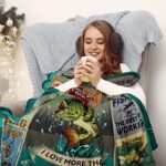 Ryubein Fishing Gifts for Men Blanket, Fishing Gifts, Fly Fishing Gifts for Men, Bass Fishing Gifts for Men Unique, Funny Fishing Gifts for Dads Women Boys, Men Fishing Gifts Throw Blankets 50″x60″