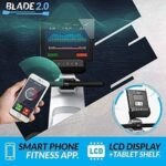 Bluefin Fitness Rower Machine Blade Home Gym Foldable | Magnetic Resistance Rower | 8 x Tension Levels | Smooth Belt Drive | LCD Digital Fitness Console | Smartphone App | Black & Grey Silver