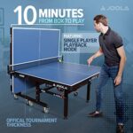 JOOLA Inside 25mm Table Tennis Table with Net Set – Features 10-Min Assembly, Playback Mode, Compact Storage