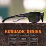 KUGUAOK 3PACK Sports Polarized Sunglasses for Men Fishing Cycling Running Sun Glasses Lightweight Frame UV Protection Goggles