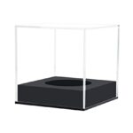 Arcylic Softball Display Case Softball Holder Stand Championship Square Box UV Protected Clear Display Cube for Official 12 Inches Softball Sports Ball Storage Collections