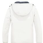 Skieer Women’s Waterproof Ski Jacket Windproof Insulated Snow Coat Warm Winter Coat(White,Large)