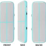 FBSPORT 10ft Inflatable Air Gymnastics Mat Training Mats 4 inches Thickness Gymnastics Tracks for Home Use/Training/Cheerleading/Yoga/Water with Pump