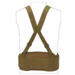 SINAIRSOFT Tactical Waist Belt with X-Shaped Suspenders Free Straps Airsoft Combat Padded Molle Belt (Coyote Brown)