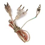 Fencing Foil/Sabre Body Cord, 2-Pin Cord, Clear Wire (2 Pack)