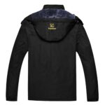 Keevoom Men’s Waterproof Ski Jacket Winter Warm Snow Coat Windproof Mountain Raincoat Snowboarding Hooded Jackets for Mens (Black,XL)