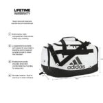 adidas Defender 4 Small Duffel Bag White Two-Tone/Black One Size