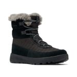 Columbia Womens Slopeside Peak Luxe Snow Shoe, Black/Graphite, 7.5 US