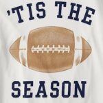 The Children’s Place Baby Adult Family Matching, Football Pajama Sets, Cotton, Tis The Season, Large