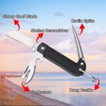 DULEES Marlin Spike Rigging Knife, Multi-Function Sailing Knife Sailor Knife, Suitable for Camping, Boating, Fishing or AUB09LRY7184 0