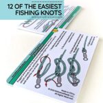 ReferenceReady Easiest Fishing Knots – Waterproof Guide to 12 Simple Fishing Knots | How to Tie Practical Fishing Knots & Includes Mini Carabiner | Perfect for Beginners