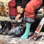 Tough Land Wool Ski Socks for Women & Men–Snowboarding Socks, OTC, Cushioned, Warm, Durable, Easy Care. 2 Pairs