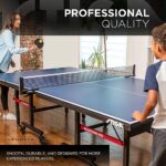 STIGA Advantage Competition-Ready Indoor Table Tennis Tables 95% Preassembled Out of the Box with Easy Attach and Remove Net – Multiple Styles Available, Blue