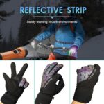 HWAEYEM Winter Gloves for Men Women – Adult Snow Gloves – Waterproof Snowboarding & Skiing Gloves – Insulated Gloves, 3M Thinsulate Warm Touch Screen Cold Weather for Outdoors Cycling, Running (M)…