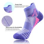 J.WMEET Womens Ankle Socks Athletic Cushioned Breathable Performance Sport Tab Cotton Quarter Women’s Running Socks 6 Pack