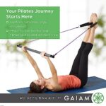 Gaiam Restore Pilates Bar Reformer Kit – Home Fitness Equipment for Total Body Workout – Includes Bar, Two 30-Inch Resistance Band Cords with Attached Foot Strap Loops – Exercise Guide Included