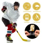 Meooeck 10 Rolls Clear Hockey Tape Multipurpose Hockey Stick Tape Adhesive Shin Pad Sock Tape for Ice Skate Sports Gifts Gear Equipment (Clear, 22 Yard)
