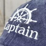 Captain Hat Sailing Baseball Cap Navy Gift Boating Men Women, Embroidered Snapback Adjustable Summer Travel Baseball Cap