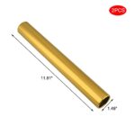 Cosmos Pack of 2 Aluminium Track Field Relay Batons for Outdoor Field Race Running Practice Athlete (Gold)