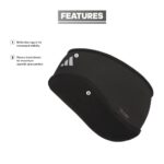 adidas Alphaskin Headband, Black/Silver Reflective F23, one_Size