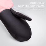 OutdoorMaster Kids Ski Gloves, Kids Ski Mittens Long Cuff Waterproof Winter Gloves, Snow Gloves for Children Girls and Boys Skiing, Snowboarding – Light Pink – XXS