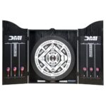 DMI Sports Recreational Dartboard Cabinet Set – Includes Dartboard, Two Dart Sets, and Traditional Chalk Scoring