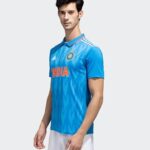 adidas mens Official India Cricket ODI Fan Coat, Brblue, Large