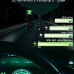 Zacro LED Reflective Vest Running Gear, 5 Lights Colors High Visibility Reflective Running Gear Rechargeable Light Up Running Vest for Walking Running Cycling, Adjustable for Men Women Kids (Green)