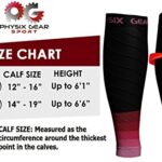 Compression Calf Sleeves Men & Women – Shin Splint Compression Sleeve 20-30mmhg, Best Footless Compression Socks for Calf Pain, Running, Nurses, Pregnancy, Post-Surgery Relief (1 Pair BLK-PNK S/M-M/L)