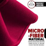 PLAYEUR Every Play Counts. Play with Heart. Trust Our Football Towels for Unbeatable Grip & Clear Vision – Lightweight for All Your Sports Gear (Youth, Hot Pink)