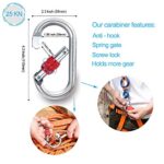 Climbing Rope, 32ft/65ft/98ft/165ft/230ft High Strength Outdoor Safety Static Rock Climbing Rope, Escape Rope, Rappelling Rope, Fire Rescue Parachute Rope (Orange 8mm, 32FT(10M))