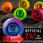 Franklin Sports NHL Hockey Balls – No Bounce Outdoor Street + Roller – Official Size – 3 Pack – Assorted Colors