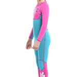 Cokarsey Girls 3mm Neoprene Full Wetsuit Back Zip for Snorkeling, Swimming, Diving