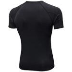 Compression Shirts Men Black Short Sleeve Workout Gym T-Shirt Running Tops Sports Base Layer Undershirts Cool Dry