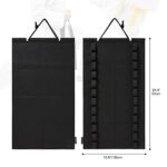 HUHYNN Martial Arts Belts Organizer, Hanging Karate Belt Display Holds 12 Karate Belts for Martial Arts Learners(No Accessories Included) (Black)