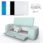 Cricut Explore 3 Machine with Smart Vinyl, Smart Iron-On, Pen Set and Basic Tool Set Bundle – Cricut Getting Started Set, Craft Cutting Machine and Materials, Custom DIY Decals, Home Decor and Shirts